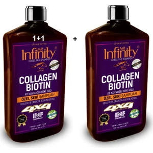 Mr Infinity Biotin & Collagen At Kuyruğu Bitki Özlü Bakım Şampuanı 800 ml x 2 ( )