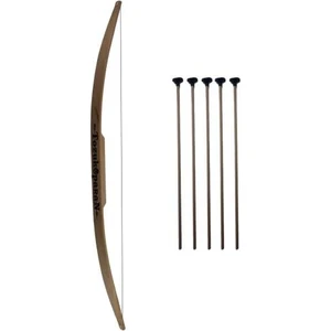 Ahşap Ok Yay Takımı 1 Adet Yay + 5 Adet Ok Doğal Gürgen (Kayın) Ağacından oyuncak
