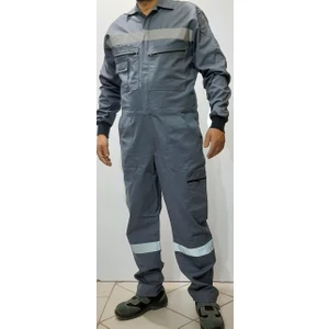 Gri Fosforlu Iş Tulumu