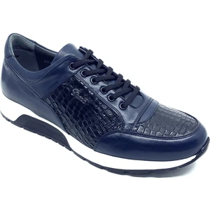 Sneakers Lacivert Hakiki Deri Erkek Ayakkabı 2550 305 285