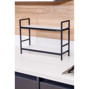 Metal Masa Banyo Tezgah Organizer  2 Raflı Dekoratif Mutfak Banyo Düzenleyici