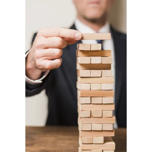 54 Parça Doğal Ahşap Kule Denge Oyunu