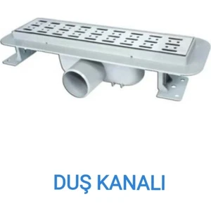 Emirhan Nalbur Duş Kanalı Banyo Gideri Paslanmaz 50'lik Yandan Çıkış 20 cm