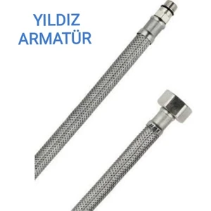 Yıldız Armatür Batarya Bağlantı Hortumu Batarya Fleksi Bağlantı Hortumu Flex M10-3/8 70 cm ( 1 Adet )