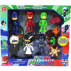 Pj Masks Pj Maskeliler 6 Figür 4 Aksesuar Toplam 1o Parça