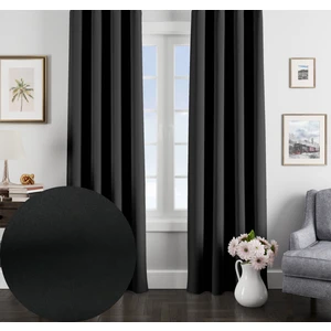 Home Uzay Siyahı  Rengi  Blackout Güneşlik Karartma Fon Perde City Series