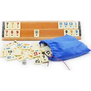 Ahşap Okey Takımı 2 Renkli Taşlarla Eğlenceli Oyun Deneyimi 28 Parça