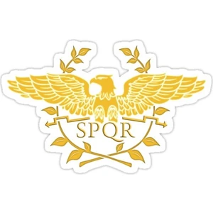 Spqr Q  Sticker Araba Oto Arma Duvar Sticker Ev Dekoratif Çıkartma 15 cm