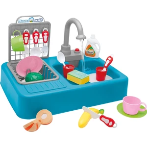 Oyuncak Modern Mutfak Çeşmeli Lavabo Set Mutfak Oyuncak Seti