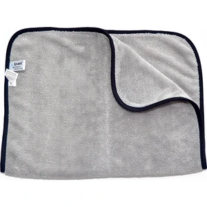 Spark M-2315 (1 ADET) Mikrofiber Gri Uber Çift Yüz Oto Kurulama ve Temizlik Bezi 40X60 cm.
