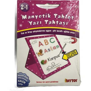 Diy-Toy Diytoy Manyetik Tablet Yazı Tahtası Pembe