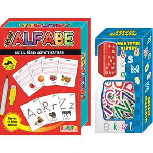 Eğitici Alfabe Kartları ve Manyetik Alfabe