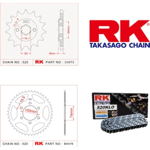 Hyosung GV 250 Rk Zincir Dişli Set 520 KLO O-Ring 14/46T (2004-2015)