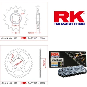 Benellı Tnt 250 Rk O-Ring Zincir Dişli Set 525 Ero 108 L-14/44T(2015-2020)