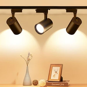 LED Vitrini 30 W LED Ray Spot Vitrin Mağaza Armatürü Siyah Kasa 3 Adet Spot - 1 Metre Ray