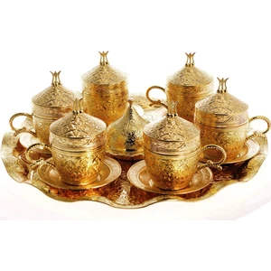 Bazaar 4 Osmanlı Şehzade Nescafe Fincan Seti 6 Kişilik Sarı