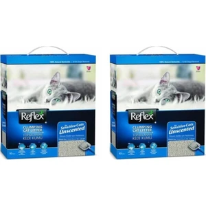 Hassas Kediler Için Kokusuz Hızlı Topaklanan Kedi Kumu 10 Lt 2'li Set