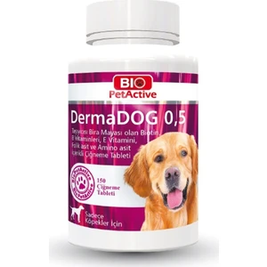Bio Pet Active Pet Active Dermadog Brewers Yeast Sarımsaklı Maya Tableti 150 Adet