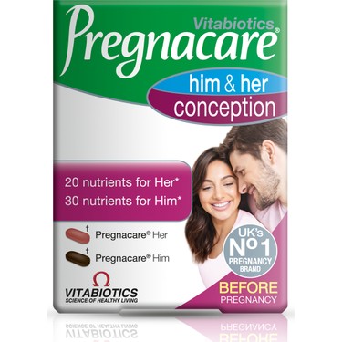 Vitabiotics Pregnacare Him Her Conception 60 Tablet Fiyati