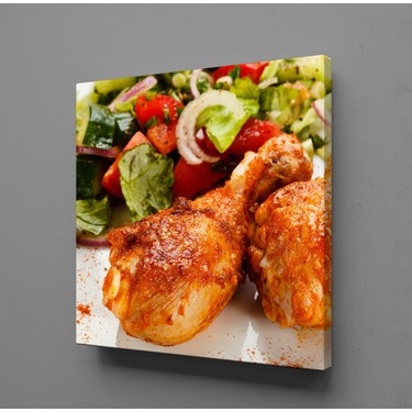 Technopa Kizarmis Tavuk But Ve Salata Kare Kanvas Tablo 25 X Fiyati Technopa Kizarmis Tavuk But Ve Salata Kare Kanvas Tablo 25 X Fiyati