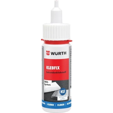 Würth Dos Süper Yapıştırıcı 50 gr Hızlı Yapışma Özelliği ile Metal Plastik Lastik Parçalar