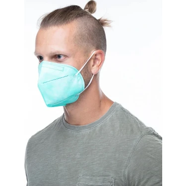 Angel Mask Yetişkin Evony Yeşil Renkli N95 Ffp2 Maske