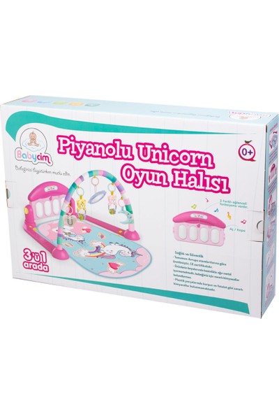 Babycim Piyanolu Unicorn Oyun Halısı HE0639