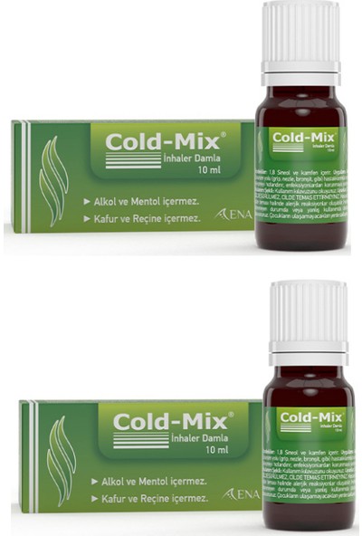 Cold-Mix Inhaler Damla 10 ml x 2 Adet