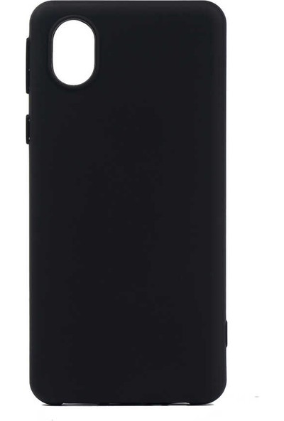 İnci Soft Samsung Galaxy A01 Kılıf Soft Pürüzsüz Şık Tasarım Silikon Siyah