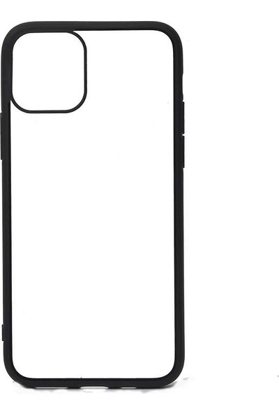 Cupcase Apple iPhone 11 Pro Max Kılıf Endi Şeffaf Kapak Siyah