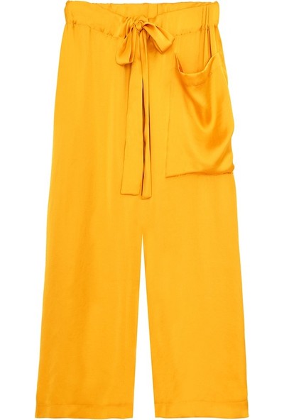 BLUECAT Sarı Tek Cepli Kadın Pantolon PN2229