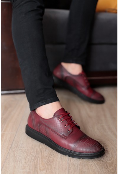 Tımer Erkek Bordo Renk Klasik Ayakkabı