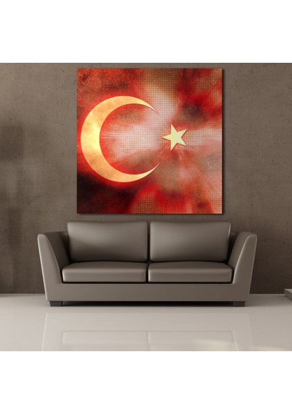 Bayrağın Işıldaması 130X130CM fiyatları