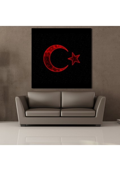 Siyah Kırmızı Bayrak 130X130CM