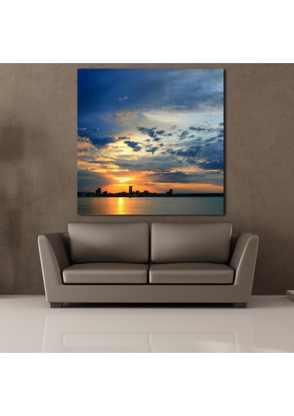 Bulutlu Gökyüzü Arasından Çıkan Güneş 25X25CM fiyatları