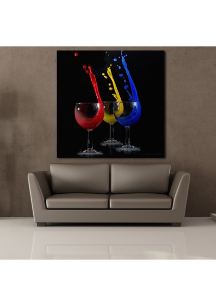 Kadehten Sıçrayan Içecekler 70X70CM fiyatları