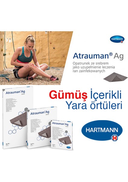 Atrauman Ag 10 x 10 cm Gümüş Içerikli Yara Bakım Örtüsü (1 Adet)