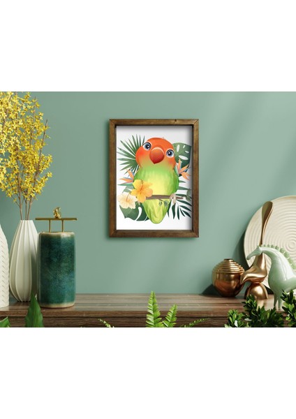 Gift Doğal Masif Ahşap Çerçeveli Tablo-61