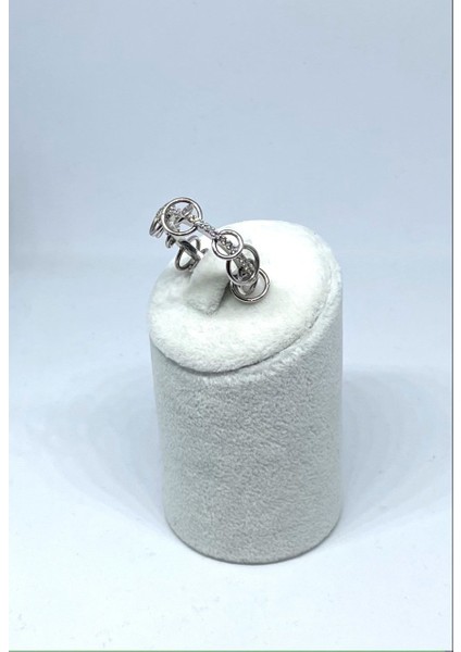 Çoklu Halkalı Beyaz Taşlı Yüzük fiyatları