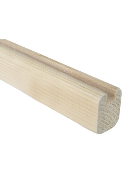 Ahşap Seperatör Profili 4,0 x 3,0 cm Ladin 4 Köşe Pahlı Köşe Kenar Kanal Eni 8 mm
