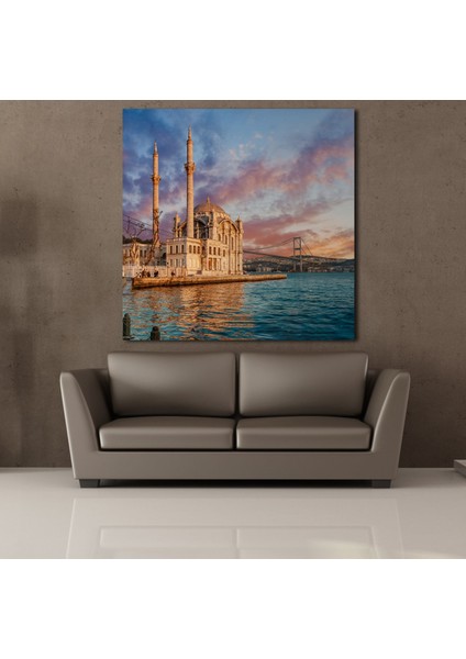 Deniz Manzaralı Cami 130X130CM