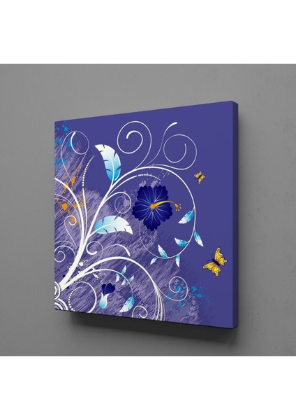 Eflatun Çiçek Büyüsü 60X60CM