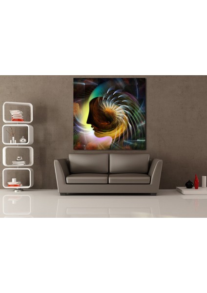 Renk Kartelası Kare Kanvas Tablo 80 x 80 cm