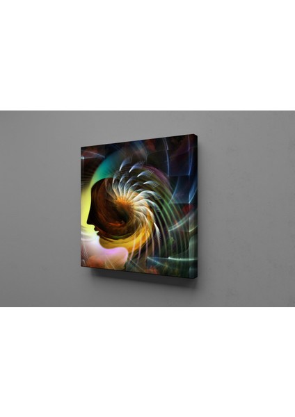 Renk Kartelası Kare Kanvas Tablo 90 x 90 cm