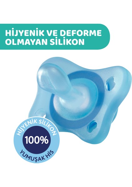 PhysioForma Mini Soft 2'li Emzik 2-6 Ay Erkek