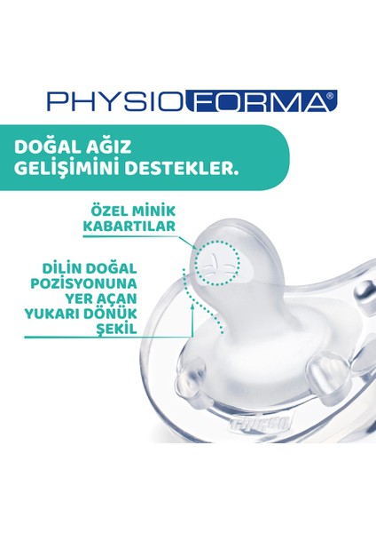 Physio Soft Silikon Emzik 12 ay+ Tekli