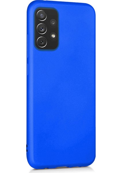 Matte Silicone Samsung Galaxy A52 Kılıf Mavi fiyatları