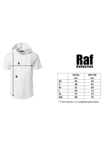 Basic Siyah Unisex Kısa Kollu Kapüşonlu Slim Fit T-Shirt