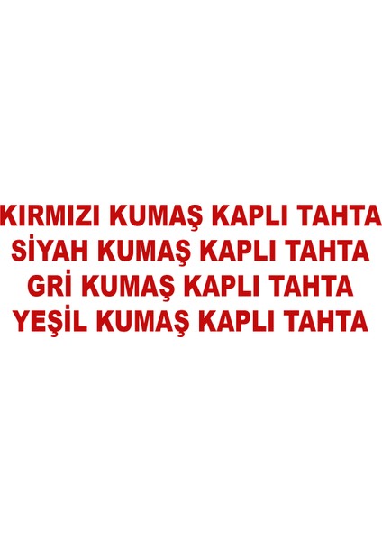 Filografi Tahtası 4 Adet Kumaş Kaplı Tahta 30 x 40 cm