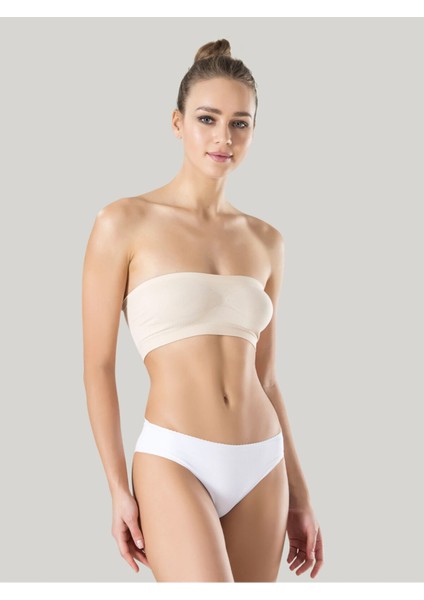 Seamless Kadın Lazer Kesim Izsiz Silikonlu Slip Külot 3 Lü Multirenk 12583